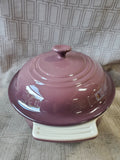 Le Creuset Mauve Stoneware Oblong Covered Casserole Dish