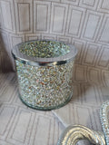 Metal and Rhinestone Vanity Decor Lot