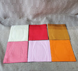 Set of 6 Asian Inspired Fabric Coasters