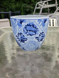 Medium Ceramic Blue and White Planter (M)