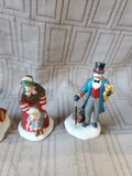 Department 56 Dickens' Village "Meeting the Family at the Railroad Station" 4 Piece Figurine Set