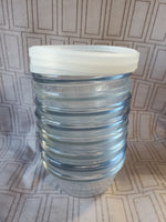Set of 8 Anchor Hocking Clear Glass Custard Bowls with 3 Lids