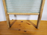 Vintage Howard Woodenware Glass and Wood Washboard