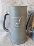 Pair of Matte Black Playboy Bunny Steins (B)
