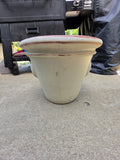 Large Glazed Terracotta Decorative Planter