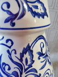 Mikasa Home Accents Ceramic Blue and White Floral Christmas Tree Figurine