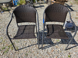 Brown All Weather Wicker Chair Paie *Read Description*