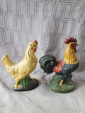 Pair of Hen and Rooster Figurines (A)