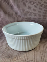 White Souffle Dish