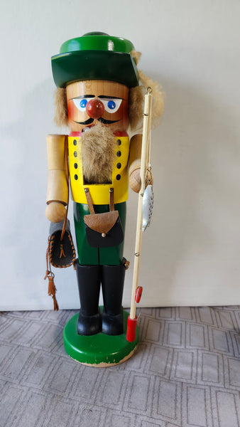 Original Steinbach Volkunst Fishing Nutcracker