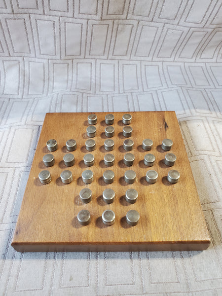 Wooden Solitare Board Game