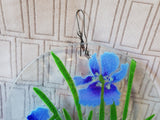 Fused Glass Iris Suncatcher