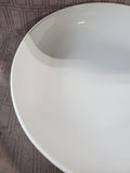 White Ceramic Pasta Serving Bowl