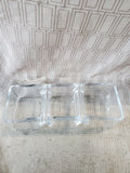 Heavy Glass 3 Sectioned Relish Dish