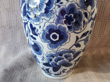Blue and White Ceramic Vase (B)