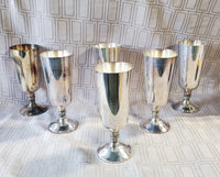 Set of 6 Plator Silverplate Goblets (2 SETS AVAILABLE PRICED INDIVIDUALLY AT $20 EACH)