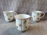 Lot of 3 Villeroy & Boch "Petite Fleur" Coffee Mugs