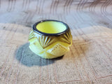 Molded Glass Salt Cellar