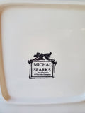 Set of 4 Michal Sparks "Estate of Mind Collection" Salad Plates (2 SETS AVAILABLE PRICED INDIVIDUALLY AT $20 EACH)