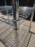 NSF ShelfTech 3-Tier Chrome Wire Shelving Unit  (Two Available,  Priced Separately)