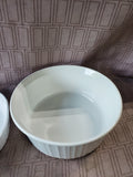 2 Piece Corning Ware "French White" Dish Lot