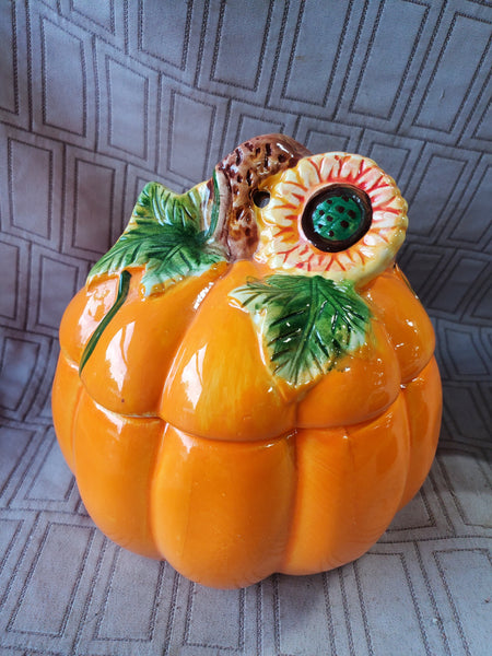 Royal Norfolk Ceramic Pumpkin Jar