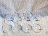 Set of 8 Anchor Hocking Clear Glass Custard Bowls with 3 Lids