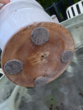 Large White Glazed Terracotta Urn Style Planter (T)