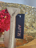 Apt 9 Gold Toned Sequin Tote Bag