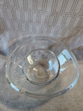Clear Glass Chip and Dip Bowl