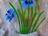 Fused Glass Iris Suncatcher