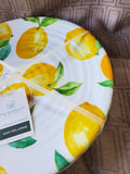 The Farmhouse Rachel Ashwell Melamine Lemon Dinner Plates APPEARS UNUSED