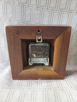 Wood Block Silver Coin Clock WORKS