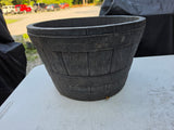 Barrel Style Plastic Planter