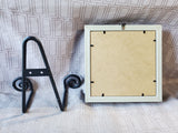 Framed Asian Inspired 3D Art with Display Easel