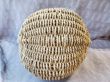 Woven Straw Gondola Style Basket
