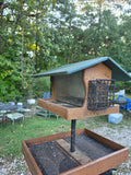 Wild Birds Unlimited Eco-Tough Classic Feeder w/Seed Catcher Tray on Post *Read Description*