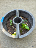 Pair of Resin Umbrella Pole Planters
