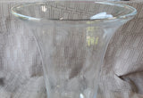 Clear Glass Pedestal Vase