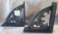 Pair of SPI Heavy Ornate Cast Iron Bookends