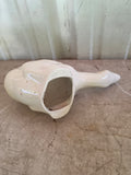 White Ceramic Duck Garden Statue