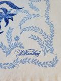 Colonial Williamsburg Blue and White Pineapple Fabric Placemats