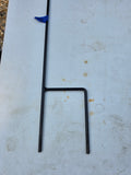 Black Metal Yard Flag Hanger