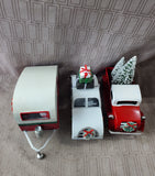 Lot of 3 Metal Christmas Car Figurines