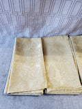 Lot of 12 Gold Toned Fabric Napkins