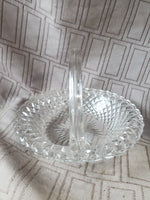 Round Clear Glass Basket