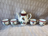 10 Piece Asian Inspired Porcelain Tea Set