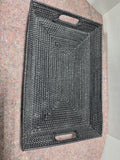 Black Basket Serving Tray