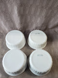 Set of 4 Corning Ware "French White" Individual Serving Size Souffle Dishes
