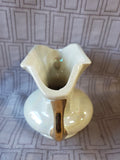 Pearl Iridescent 22K Gold Painted Double Handled Vase